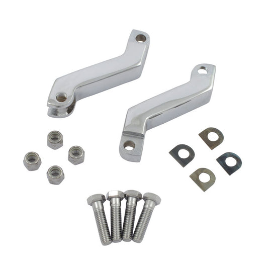 Foot Peg Extender Set. Chrome