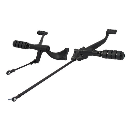Evo XL forward control kit. ISO pegs. Black