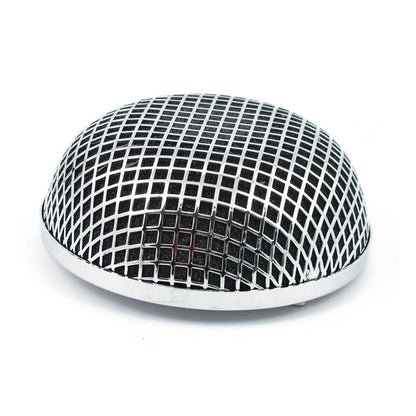 Breather Style Air Cleaner Assembly, Round. Chrome