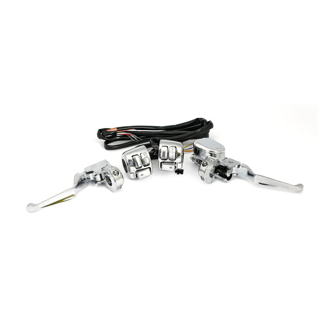 Handlebar Control Kit Chrome 1/2" Bore