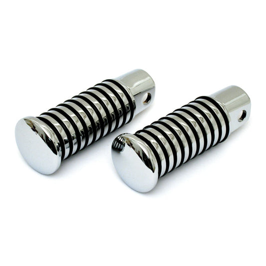 Sundance O-Ring Foot Pegs. Large Diameter. Female Mount
