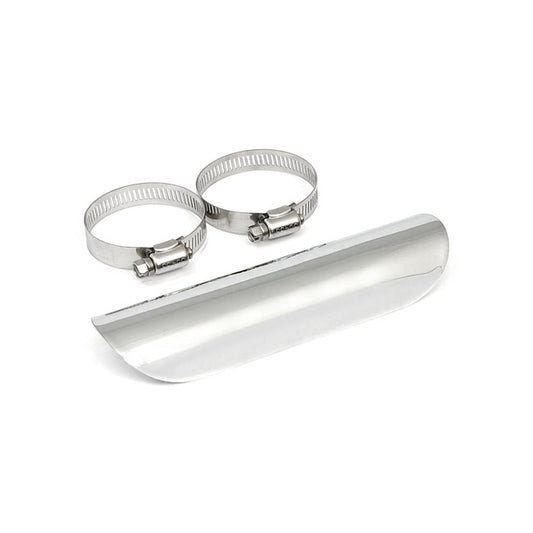 Universal Smooth Heat Shield 7" Long Chrome