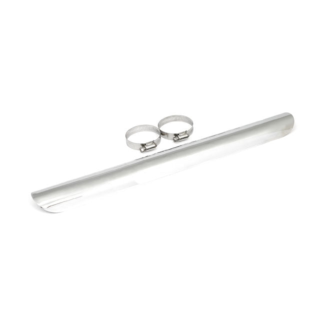 Universal Smooth Heat Shield 18" Long Chrome