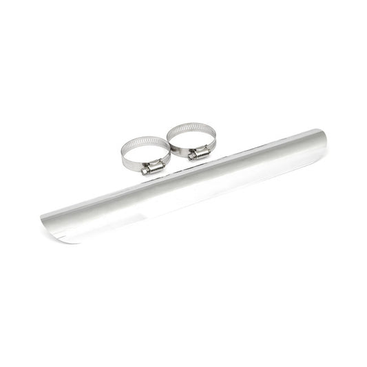 Universal Smooth Heat Shield 14" Long Chrome