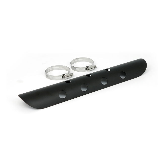 Universal Bullet Hole Heat Shield 14" Long Black