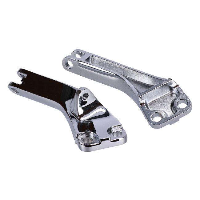 Dyna Passenger Foot Peg Mount Bracket Kit. Chrome