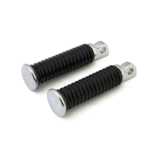 OEM Style Foot Peg Set. Chrome End Cap