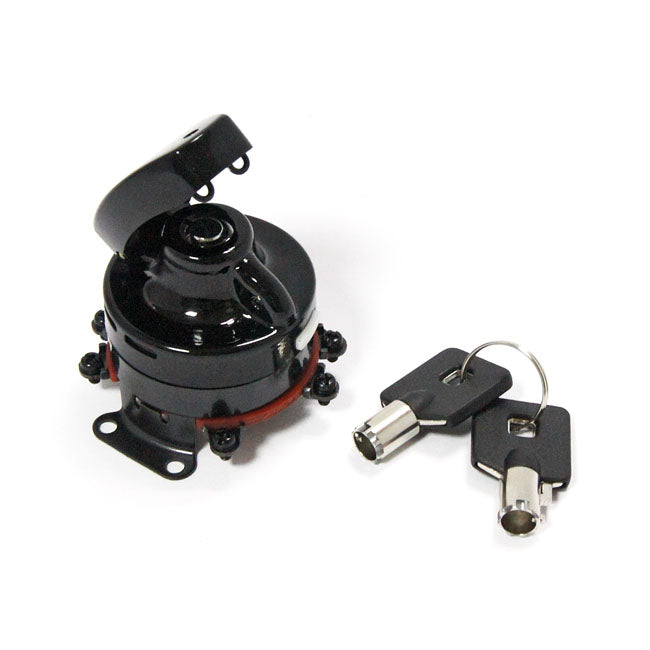 FL Style Ignition Switch, 'Electronic'. Round Key, Black