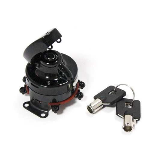 FL Style Ignition Switch, 'Electronic'. Round Key, Black