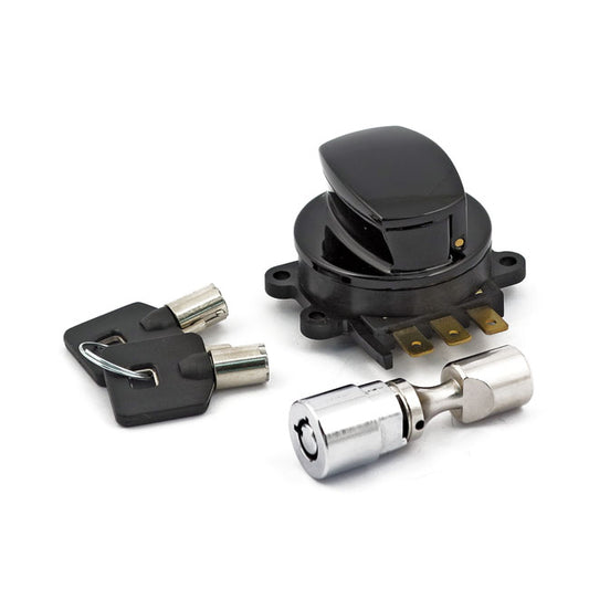 96-up Ignition Switch, Side Hinge Type. Black