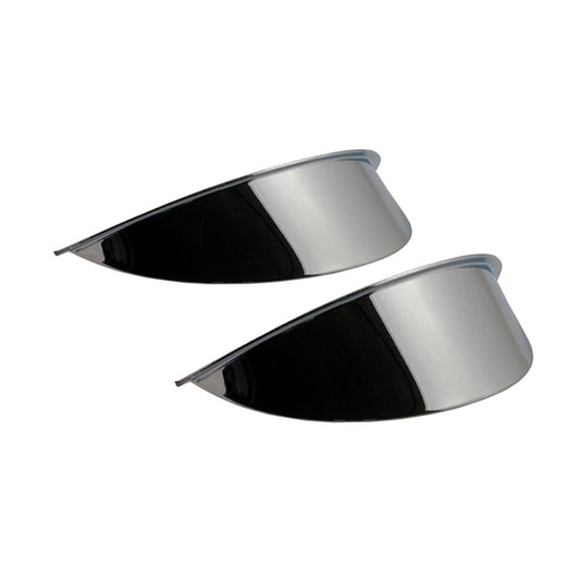 Smooth Headlamp/spotlamp Visor. 4-1/2". Chrome