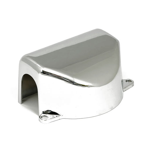 Handlebar Clamp Cover. Chrome