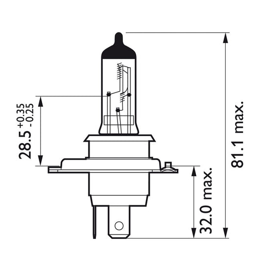 Philips CityVision Moto Headlamp Bulb H4