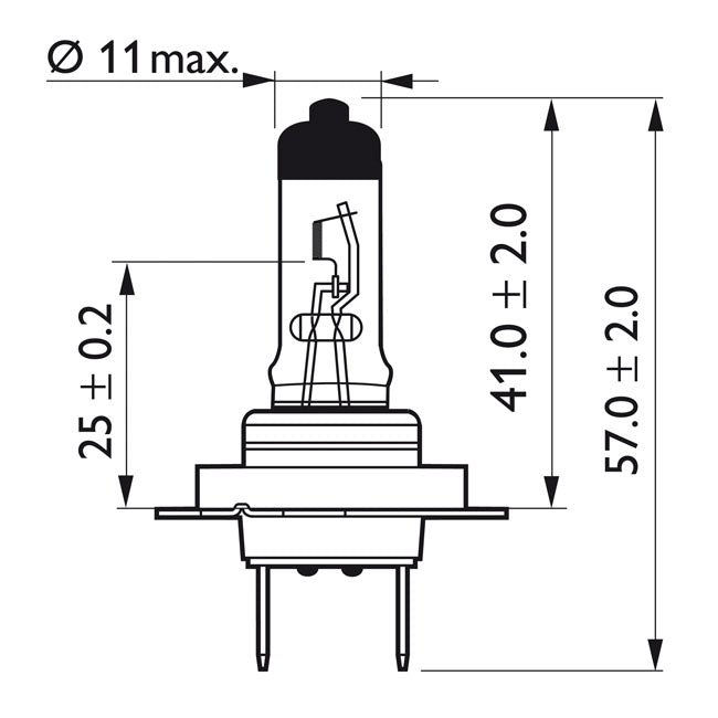 Philips Vision Moto Headlamp Bulb H7
