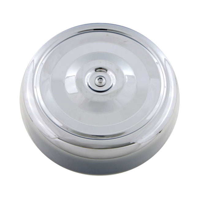 Air Cleaner Cover, Bobber Style. 7" Diameter. Chrome