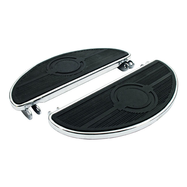 Oval Early FL Floorboards. Chrome