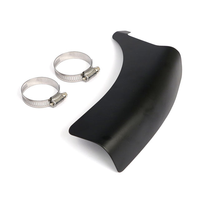 FL Shovel Horizontal Crossover Heat Shield Black