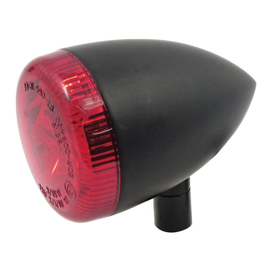 3-1 LED Bullet Taillight / Turn Signal Combo. Black. Red