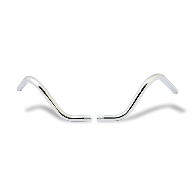 2-piece Buckhorn Style Handlebar 1" Chrome