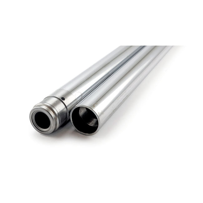 Fork Tubes 41mm. 24-7/8". Show Chrome