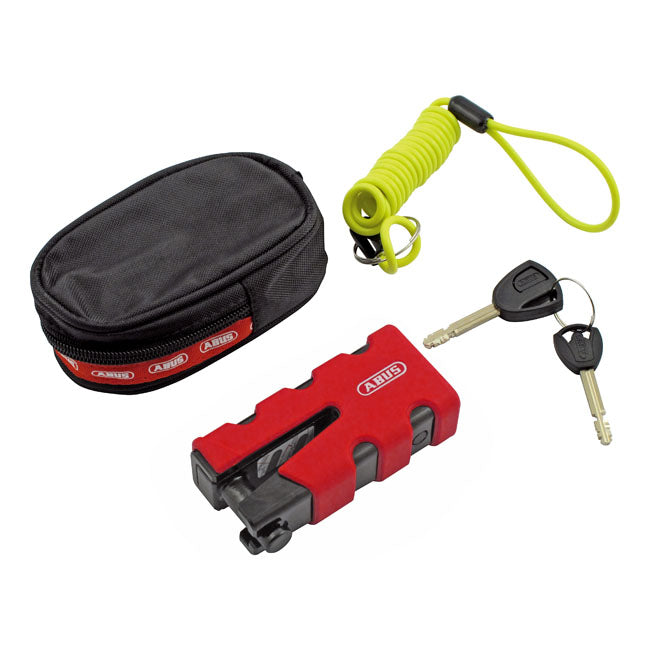 Abus, 77 Granit Sledg 'Grip Style' Disc Brake Lock. Red