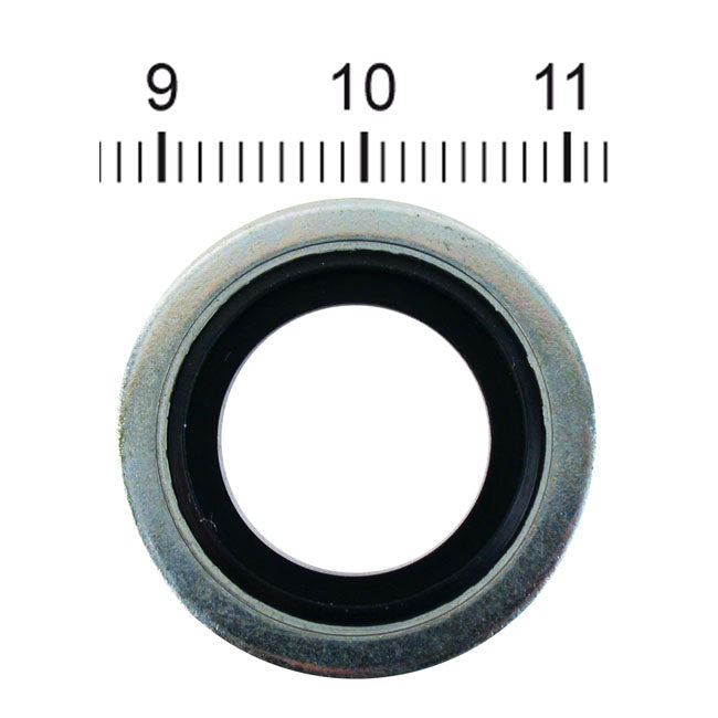 James Gaskets Drain plug seal washer. Bonded steel