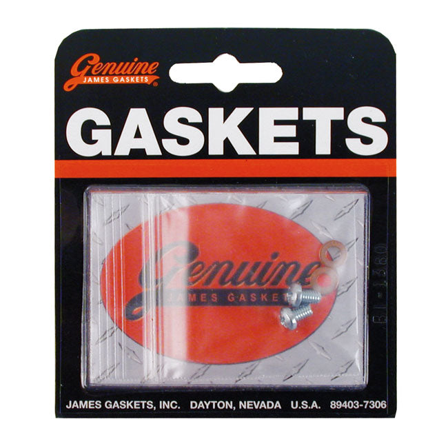 James Gaskets Fork slider drain screws. Zinc Phillips