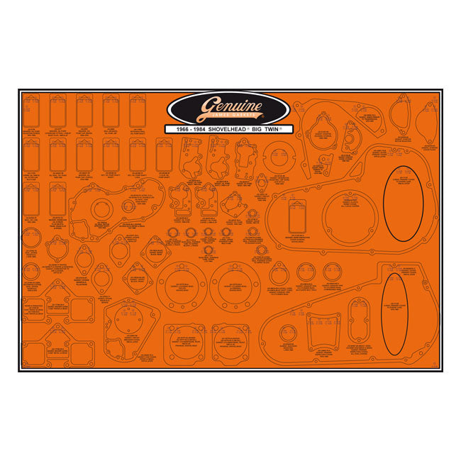 James Gaskets Gasket & seal board. Shovelhead