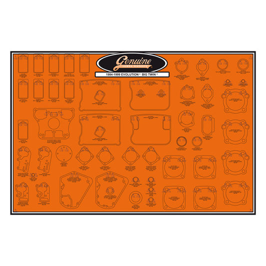 James Gaskets Gasket & seal board. Evolution Big Twin