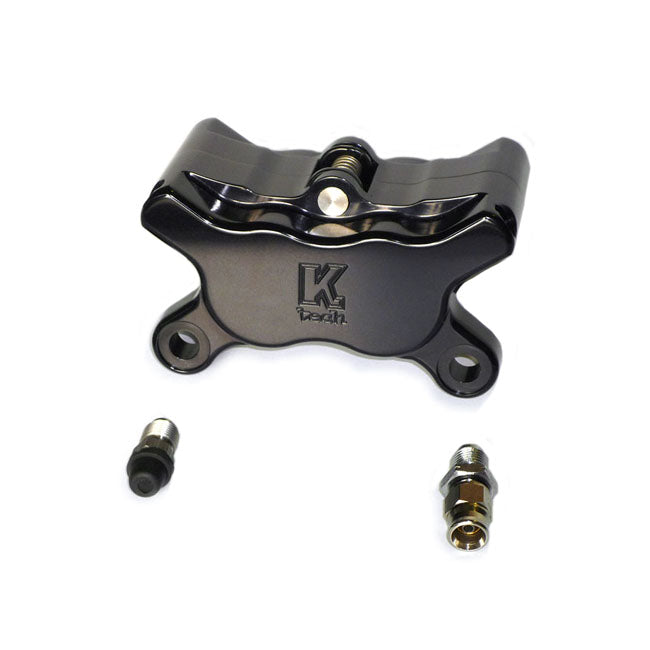 Kustom Tech 4-piston brake caliper. Black - Kustom Tech motorcycle part