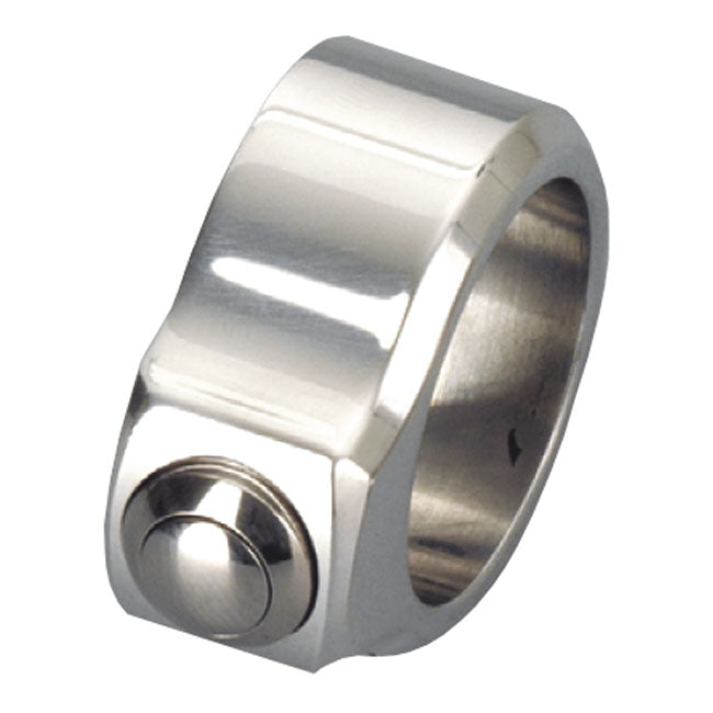 Kustom Tech switch housing Evolution Line single button.Polished - Kustom Tech motorcycle part
