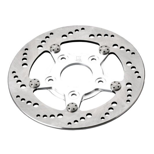 Kustom Tech front left brake rotor 8.5" stainless,polished centre - Kustom Tech motorcycle part