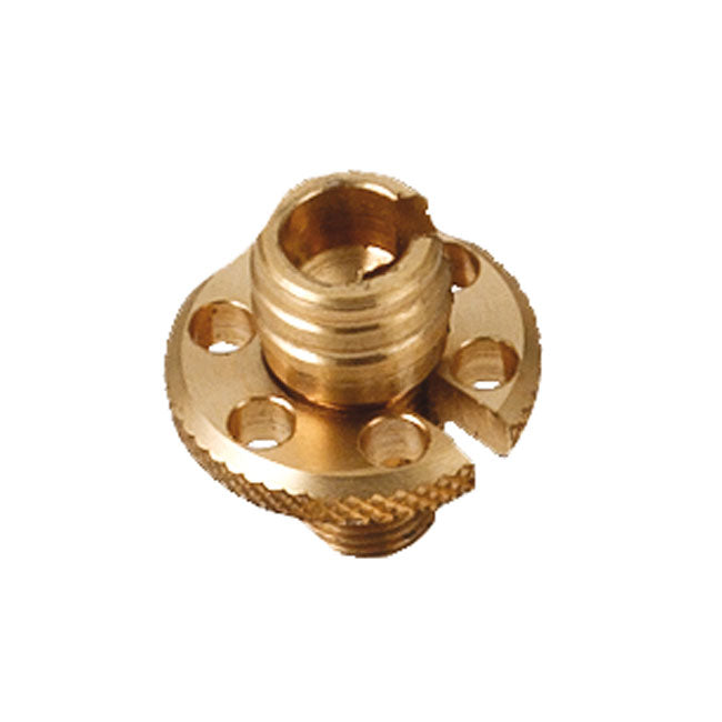 Kustom Tech clutch cable adjuster. Polished brass - Kustom Tech motorcycle part