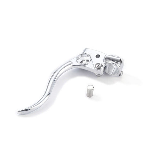 Kustom Tech DeLuxe mechanical clutch lever assembly. Polished - Kustom Tech motorcycle part
