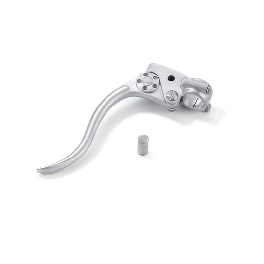 Kustom Tech DeLuxe mechanical clutch lever assembly. Satin - Kustom Tech motorcycle part