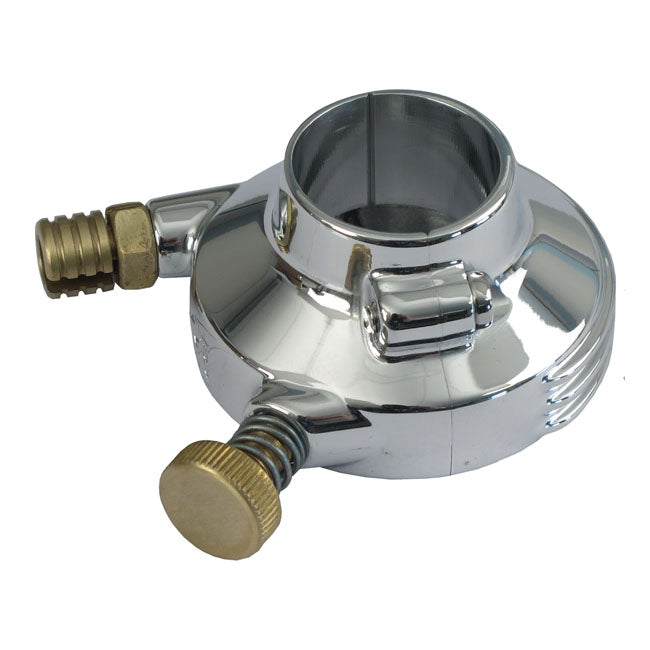 Kustom Tech DeLuxe external throttle housing. Polished aluminium - Kustom Tech motorcycle part