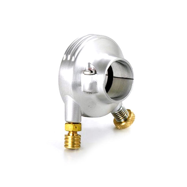 Kustom Tech DeLuxe external throttle housing. Satin aluminium - Kustom Tech motorcycle part
