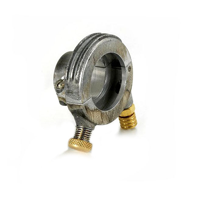 Kustom Tech DeLuxe external throttle housing. Raw aluminium - Kustom Tech motorcycle part