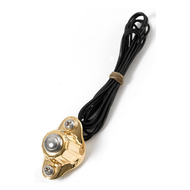 Kustom Tech Deluxe handlebar switch. Single button - Kustom Tech motorcycle part
