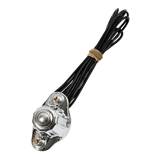 Kustom Tech Deluxe handlebar switch. Single button - Kustom Tech motorcycle part