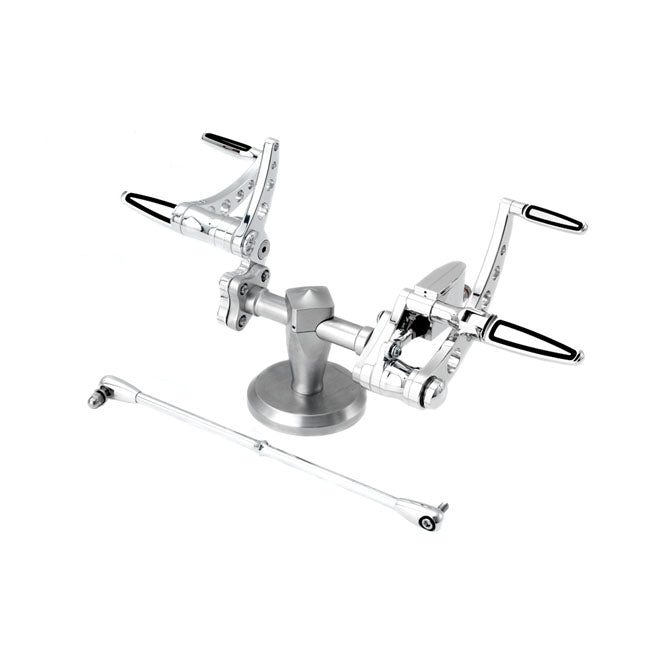 Kustom Tech Classic Style forward controls. Polished - Kustom Tech motorcycle part
