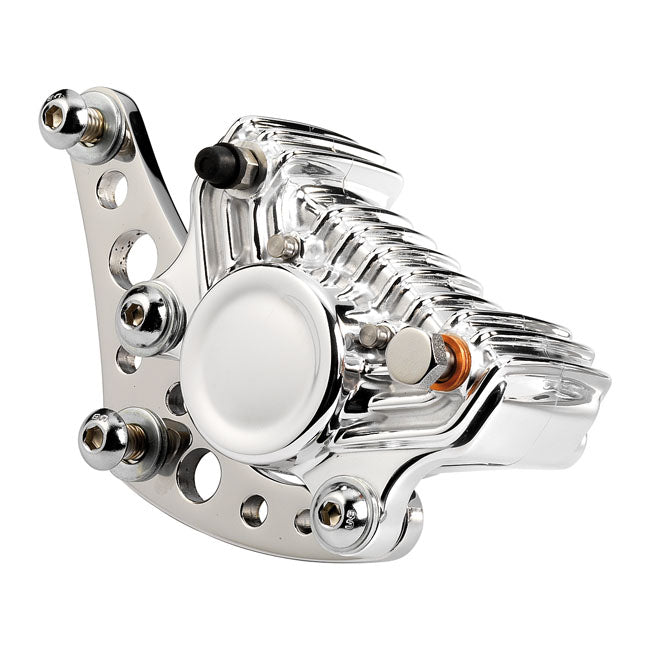 Kustom Tech Super Freni front caliper bracket. Polished - Kustom Tech motorcycle part
