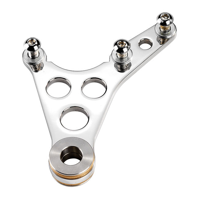 Kustom Tech Super Freni front caliper bracket. Polished - Kustom Tech motorcycle part