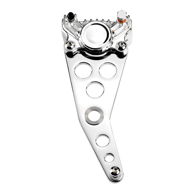 Kustom Tech Super Freni rear caliper bracket. Polished - Kustom Tech motorcycle part
