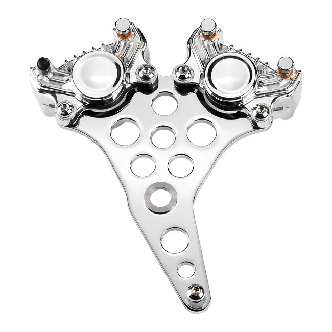 Kustom Tech Super Freni rear caliper bracket. Polished - Kustom Tech motorcycle part