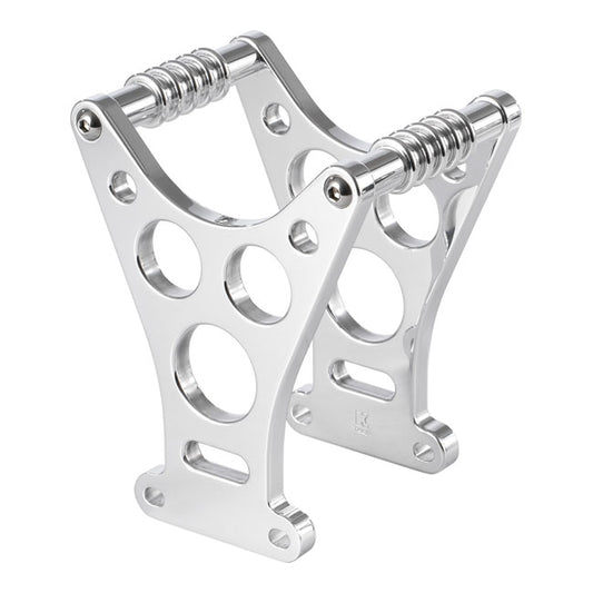 Kustom Tech Dragster style fork brace. Polished - Kustom Tech motorcycle part