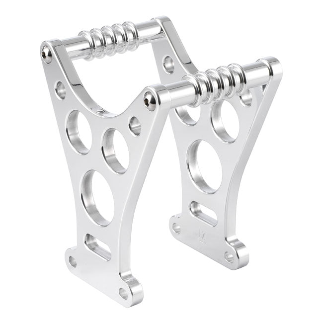 Kustom Tech Dragster style fork brace. Satin - Kustom Tech motorcycle part