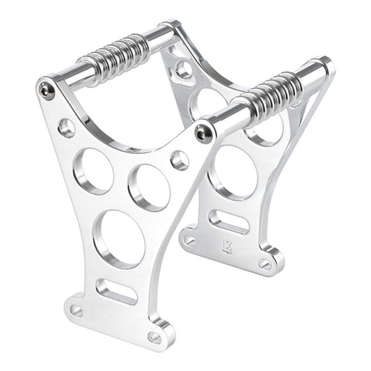 Kustom Tech Dragster style fork brace. Polished - Kustom Tech motorcycle part
