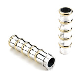 Kustom Tech Vintage Grips Polished Aluminium / Brass