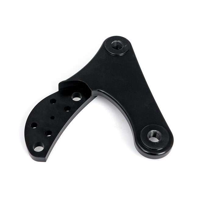 Kustom Tech 2-piston caliper mounting bracket right. Black - Kustom Tech motorcycle part